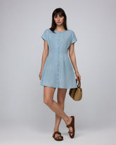 Faye Pleated Shirt Dress