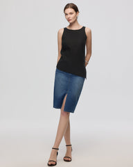 Denim Atelier Midi Skirt