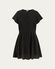 Flora Pleated Shirt Dress