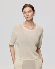 Marina Crochet Tee