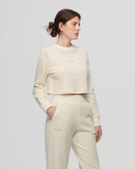 Off Hours Natural Crewneck Sweater