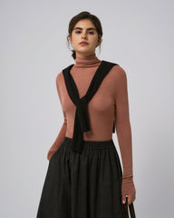 Ossa Knitted Hemp Turtleneck