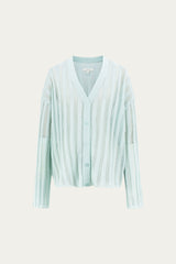 Sumire Open Knit Striped Cardigan