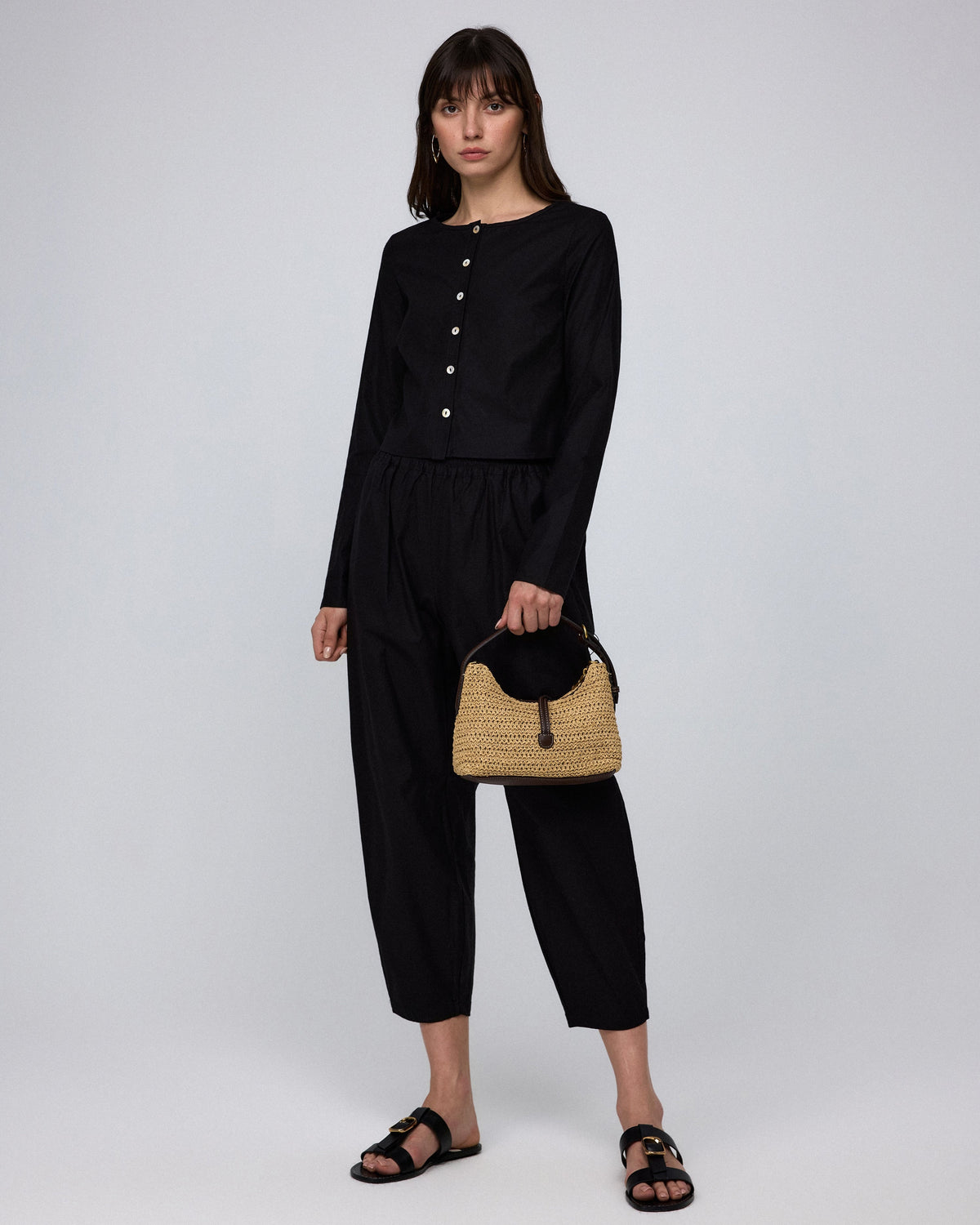 Aella Mid Rise Relaxed Pants