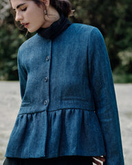 Denim Atelier Peplum Jacket
