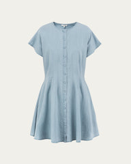 Faye Pleated Shirt Dress