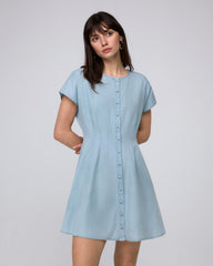 Faye Pleated Shirt Dress