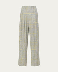 Plaid Theory High Rise Trousers