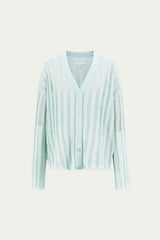 Sumire Open Knit Striped Cardigan